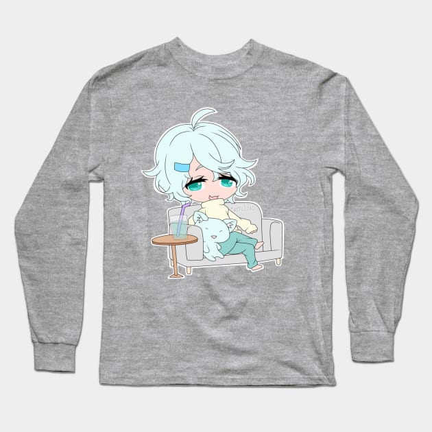 Chilling Long Sleeve T-Shirt by Articfoxo